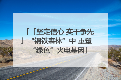 「坚定信心 实干争先」“钢铁森林”中 重塑“绿色”火电基因