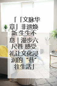 「文脉华章」非遗焕新 生生不息｜漫步六尺巷 感受礼让文化浸润的“巷”往生活