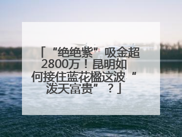 “绝绝紫”吸金超2800万！昆明如何接住蓝花楹这波“泼天富贵”？