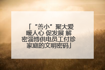 “善小”聚大爱 暖人心 促发展 解密淄博供电员工付珍家庭的文明密码
