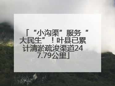 “小沟渠”服务“大民生”！叶县已累计清淤疏浚渠道247.79公里