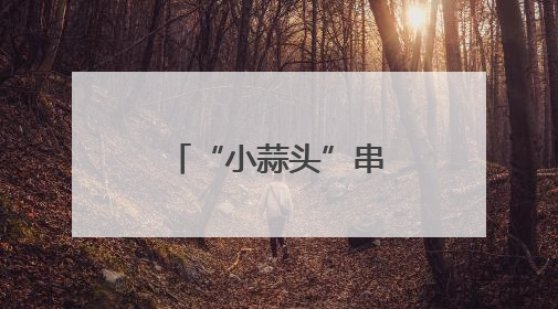 “小蒜头”串起“金链条”
