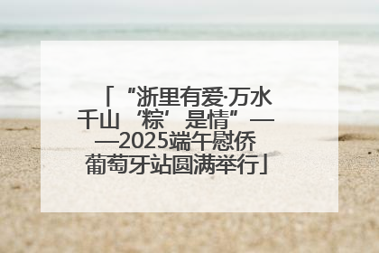 “浙里有爱·万水千山‘粽’是情”——2025端午慰侨葡萄牙站圆满举行
