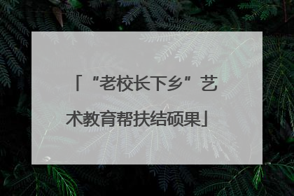 “老校长下乡”艺术教育帮扶结硕果