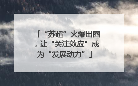 “苏超”火爆出圈，让“关注效应”成为“发展动力”