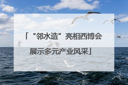 “邻水造”亮相西博会 展示多元产业风采