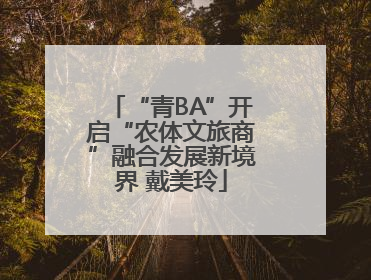 “青BA”开启“农体文旅商”融合发展新境界 戴美玲