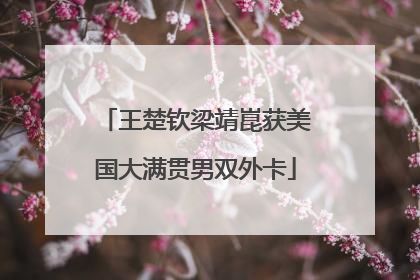 王楚钦梁靖崑获美国大满贯男双外卡
