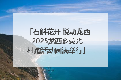 石斛花开 悦动龙西 2025龙西乡荧光村跑活动圆满举行