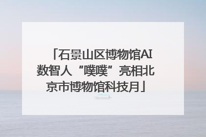 石景山区博物馆AI数智人“噗噗”亮相北京市博物馆科技月
