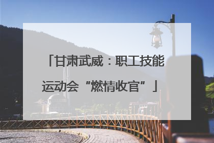 甘肃武威：职工技能运动会“燃情收官”