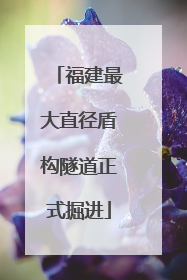 福建最大直径盾构隧道正式掘进