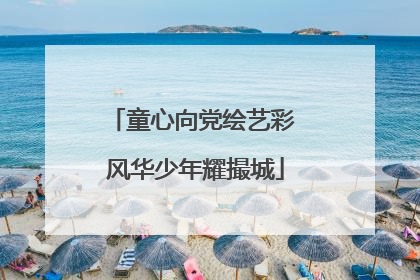 童心向党绘艺彩 风华少年耀撮城