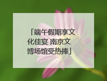 端午假期享文化佳宴 南京文博场馆受热捧