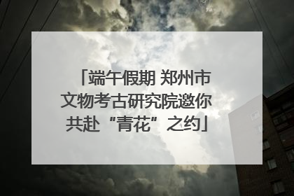 端午假期 郑州市文物考古研究院邀你共赴“青花”之约