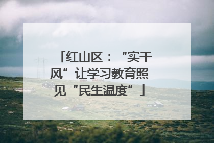 红山区：“实干风”让学习教育照见“民生温度”