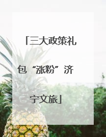 三大政策礼包“涨粉”济宁文旅