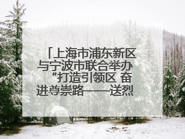 上海市浦东新区与宁波市联合举办“打造引领区 奋进尊崇路——送烈士精神回家乡”主题活动