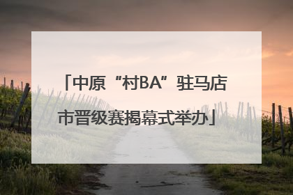 中原“村BA”驻马店市晋级赛揭幕式举办