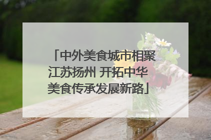 中外美食城市相聚江苏扬州 开拓中华美食传承发展新路