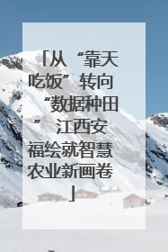 从“靠天吃饭”转向“数据种田” 江西安福绘就智慧农业新画卷