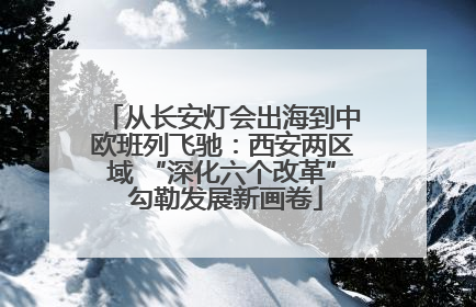 从长安灯会出海到中欧班列飞驰：西安两区域 “深化六个改革” 勾勒发展新画卷