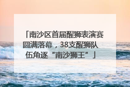南沙区首届醒狮表演赛圆满落幕，38支醒狮队伍角逐“南沙狮王”