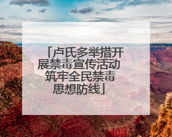 卢氏多举措开展禁毒宣传活动 筑牢全民禁毒思想防线