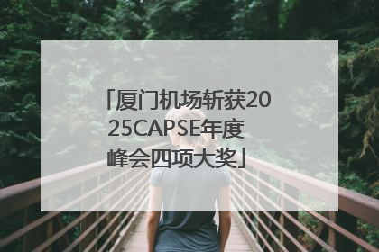 厦门机场斩获2025CAPSE年度峰会四项大奖