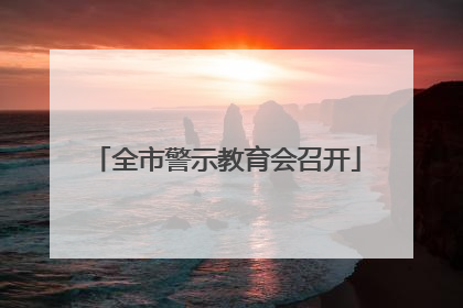 全市警示教育会召开