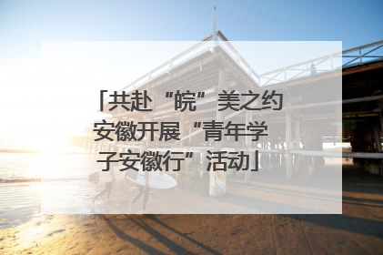 共赴“皖”美之约 安徽开展“青年学子安徽行”活动
