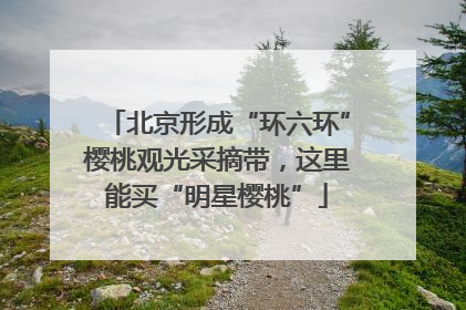 北京形成“环六环”樱桃观光采摘带，这里能买“明星樱桃”