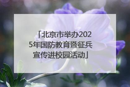 北京市举办2025年国防教育暨征兵宣传进校园活动