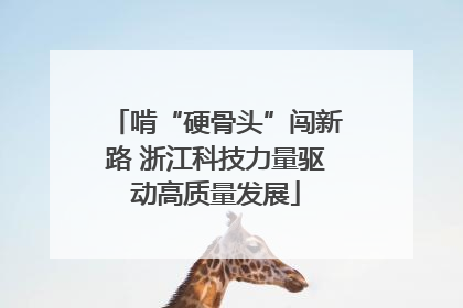 啃“硬骨头”闯新路 浙江科技力量驱动高质量发展