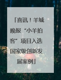 喜讯！羊城晚报“小羊拍客”项目入选国家级创新发展案例