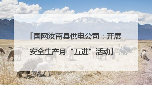 国网汝南县供电公司：开展安全生产月“五进”活动