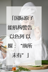 国际原子能机构警告以色列 以媒：“前所未有”