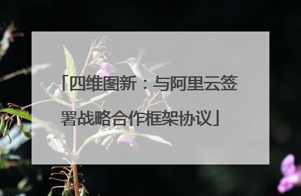 四维图新：与阿里云签署战略合作框架协议