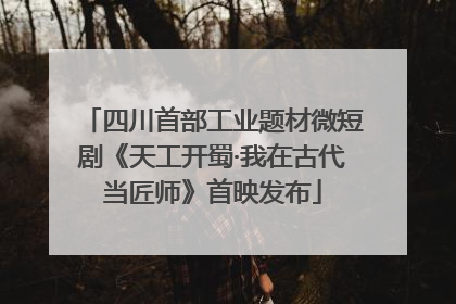 四川首部工业题材微短剧《天工开蜀·我在古代当匠师》首映发布