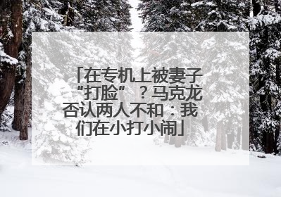 在专机上被妻子“打脸”？马克龙否认两人不和：我们在小打小闹