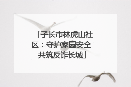 子长市林虎山社区：守护家园安全 共筑反诈长城