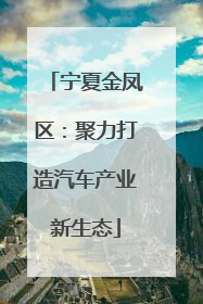 宁夏金凤区：聚力打造汽车产业新生态