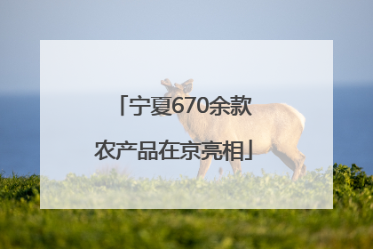 宁夏670余款农产品在京亮相