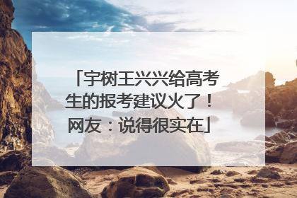 宇树王兴兴给高考生的报考建议火了！网友：说得很实在