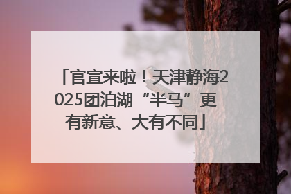 官宣来啦！天津静海2025团泊湖“半马”更有新意、大有不同