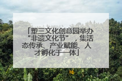 塑三文化创意园举办“非遗文化节”，集活态传承、产业赋能、人才孵化于一体