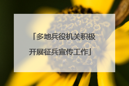 多地兵役机关积极开展征兵宣传工作
