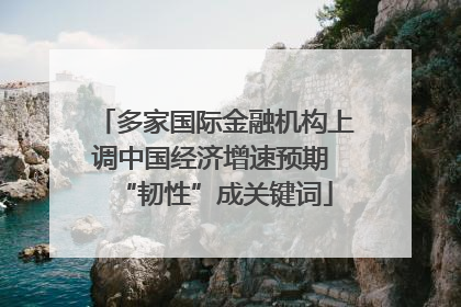 多家国际金融机构上调中国经济增速预期 “韧性”成关键词