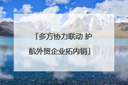 多方协力联动 护航外贸企业拓内销
