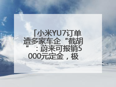 小米YU7订单遭多家车企“截胡”：蔚来可报销5000元定金，极氪送积分；何小鹏下单YU7，喊话雷军早点交付